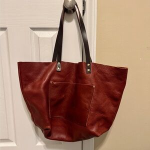Portland Leather Brown Tote Bag
